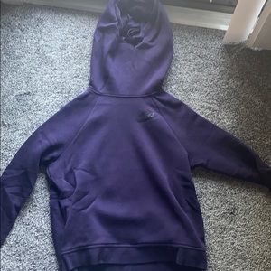 Purple Nike hooded sweatshirt